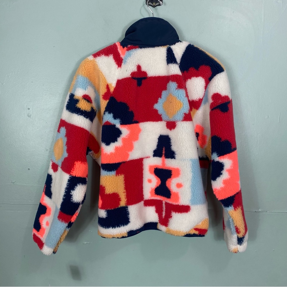 Free People Hit The‎ Slopes Fleece Jacket Coral Carpet Sherpa XS - Picture 3 of 5